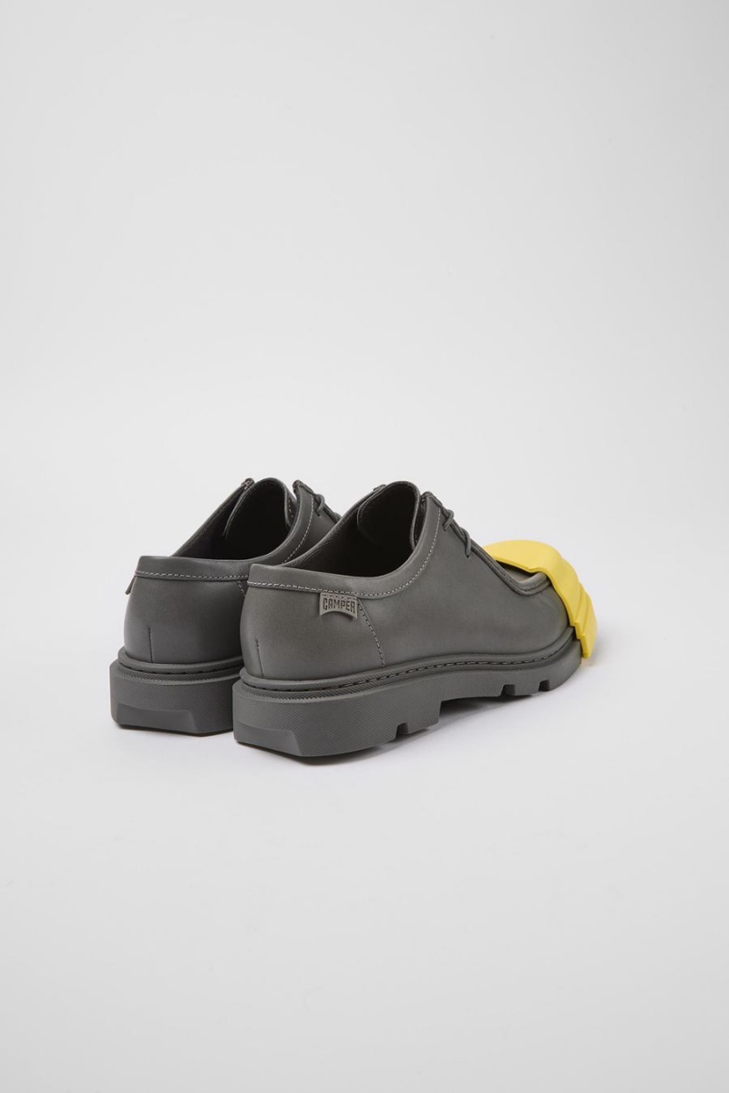 Slip On Camper Junction Responsibly Raised Cuero Mujer Gris | NQIFC-6174