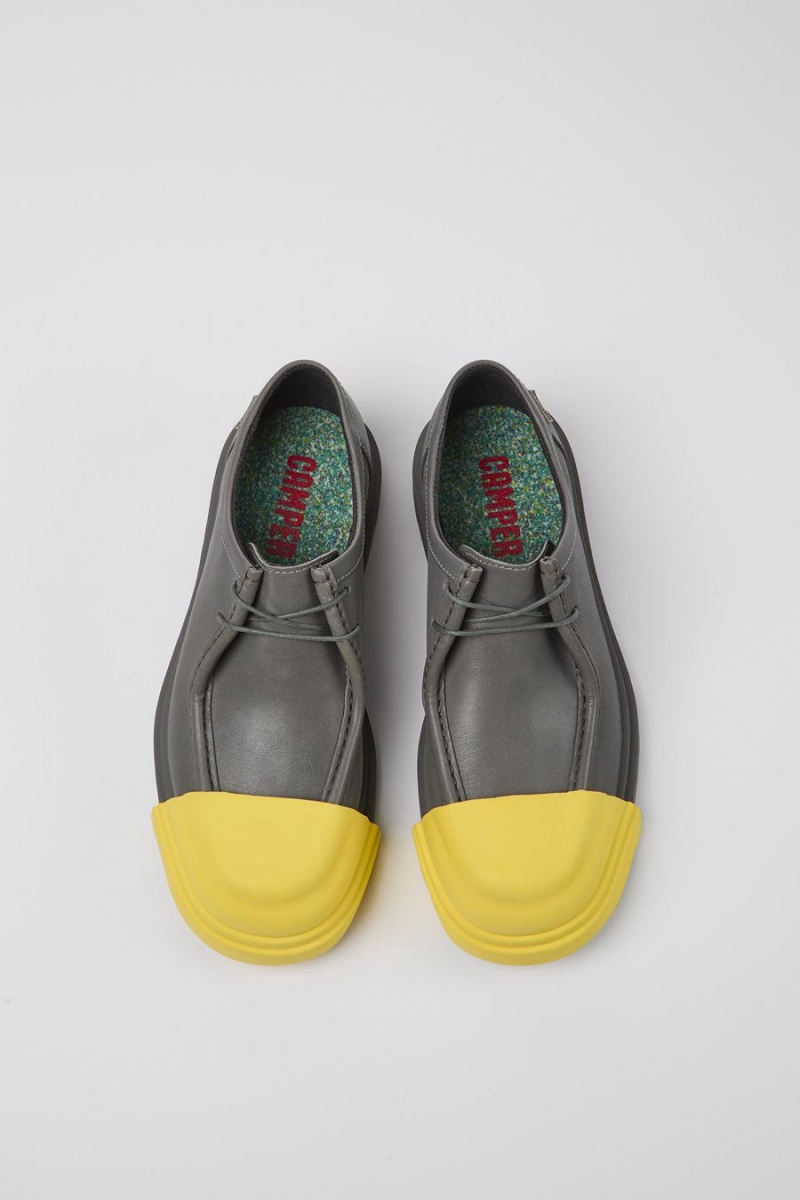 Slip On Camper Junction Responsibly Raised Cuero Mujer Gris | NQIFC-6174