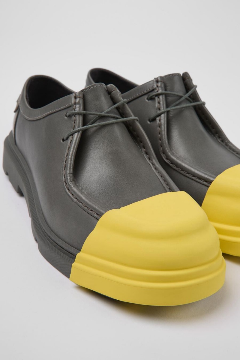 Slip On Camper Junction Responsibly Raised Cuero Mujer Gris | NQIFC-6174