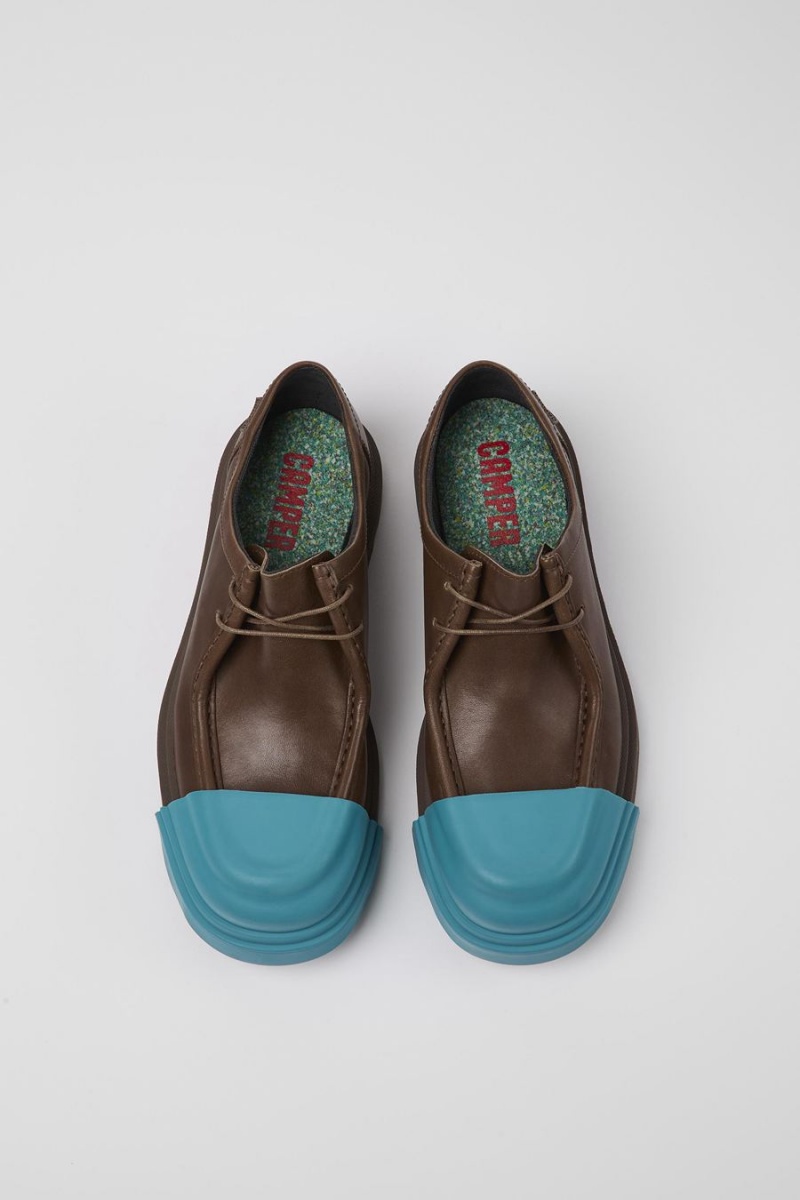 Slip On Camper Junction Responsibly Raised Cuero Mujer Marrones | JYDVG-4650