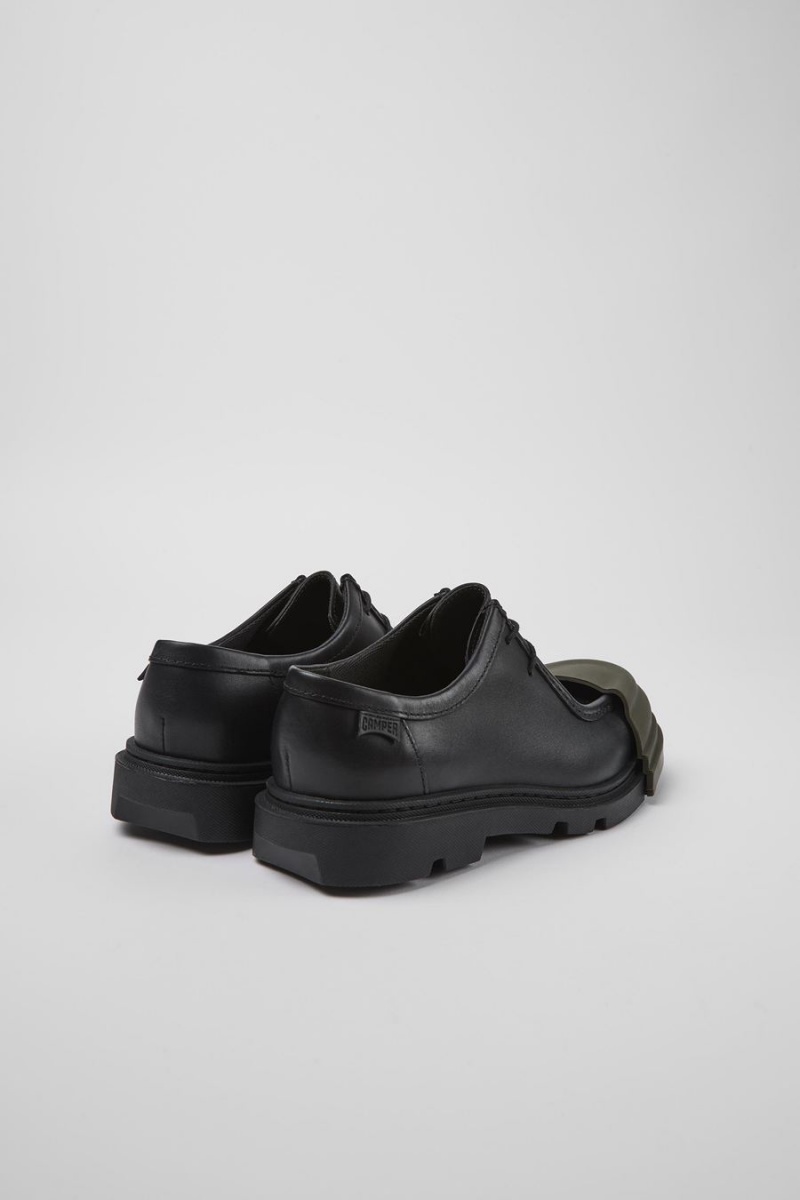 Slip On Camper Junction Responsibly Raised Cuero Mujer Negras | RFTSH-0953