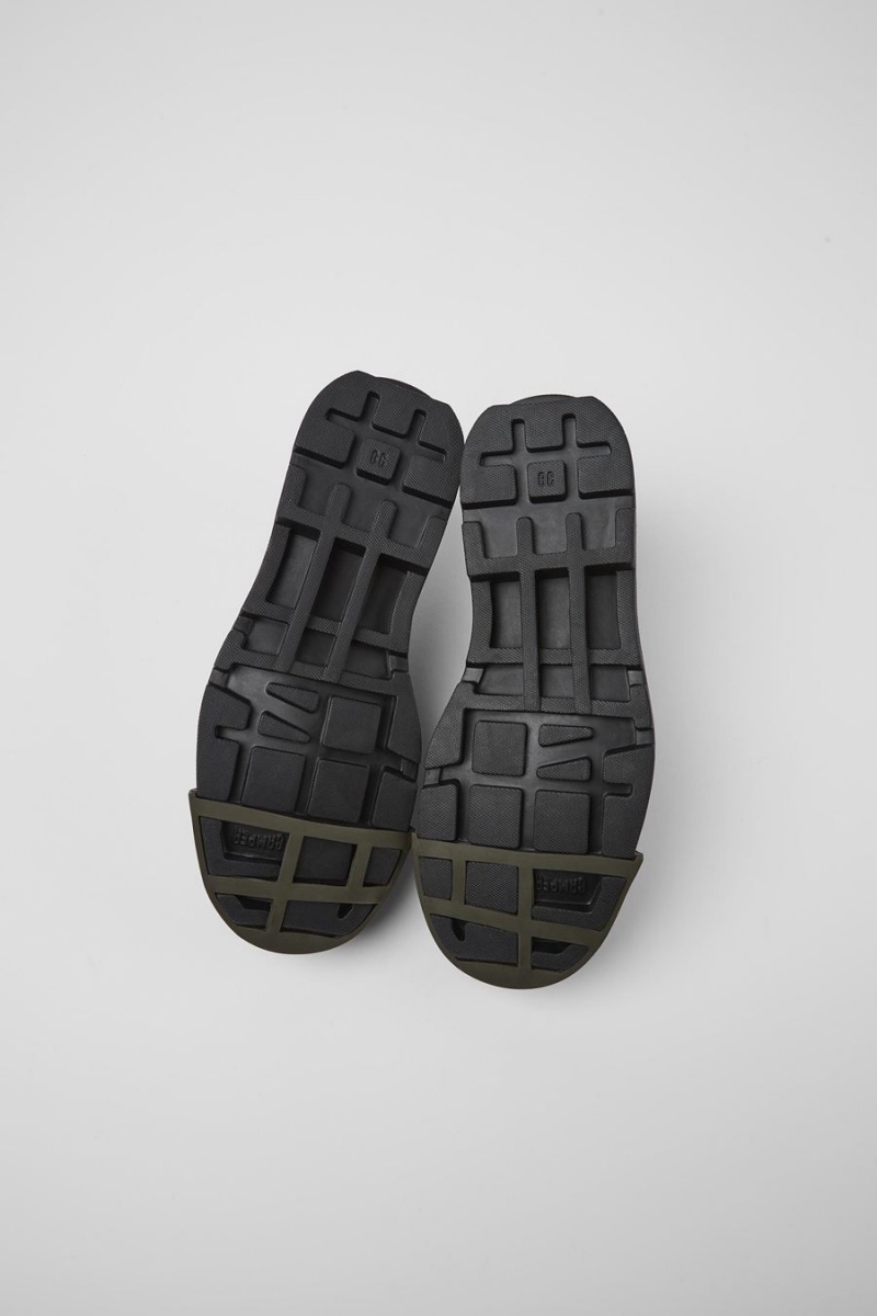Slip On Camper Junction Responsibly Raised Cuero Mujer Negras | RFTSH-0953