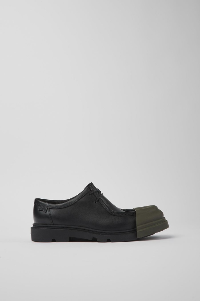 Slip On Camper Junction Responsibly Raised Cuero Mujer Negras | RFTSH-0953