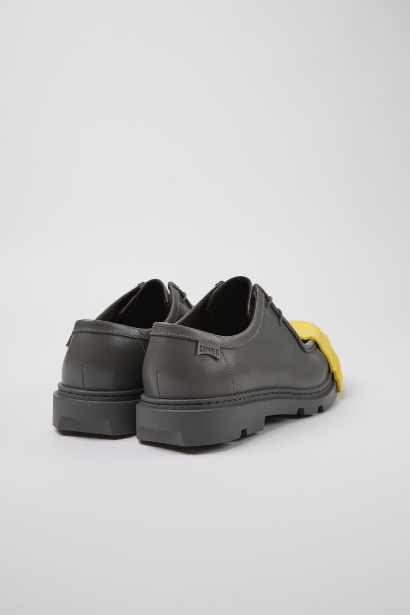 Slip On Camper Junction Responsibly Raised Cuero Hombre Gris | DZCRF-0648