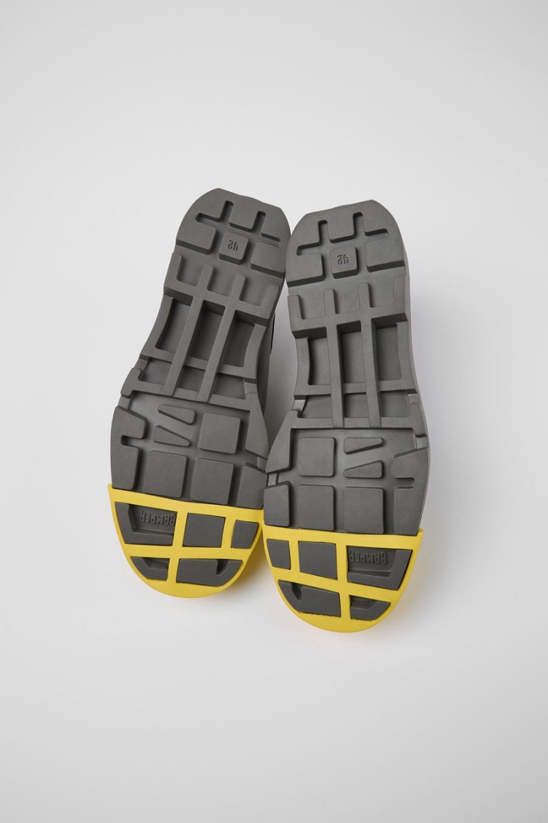 Slip On Camper Junction Responsibly Raised Cuero Hombre Gris | DZCRF-0648