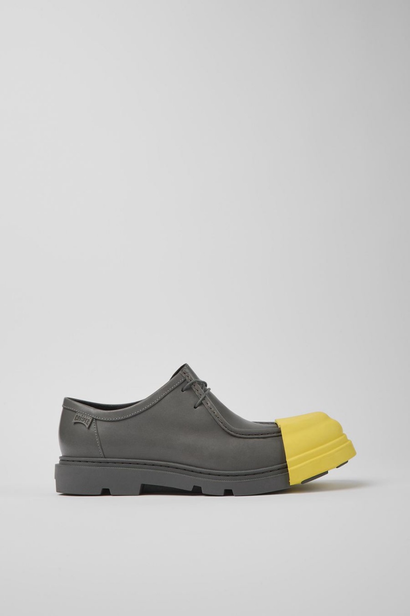 Slip On Camper Junction Responsibly Raised Cuero Hombre Gris | DZCRF-0648