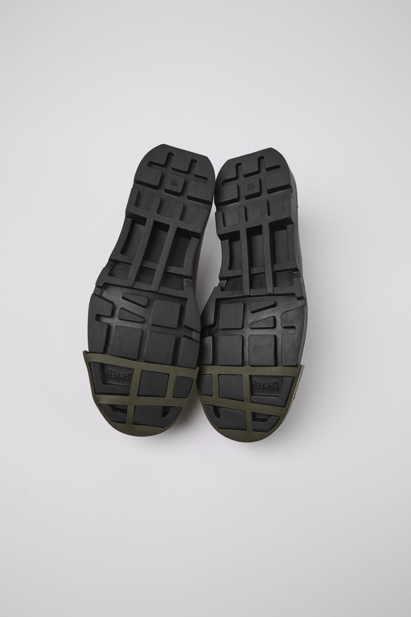 Slip On Camper Junction Responsibly Raised Cuero Hombre Negras | FHBYJ-9167