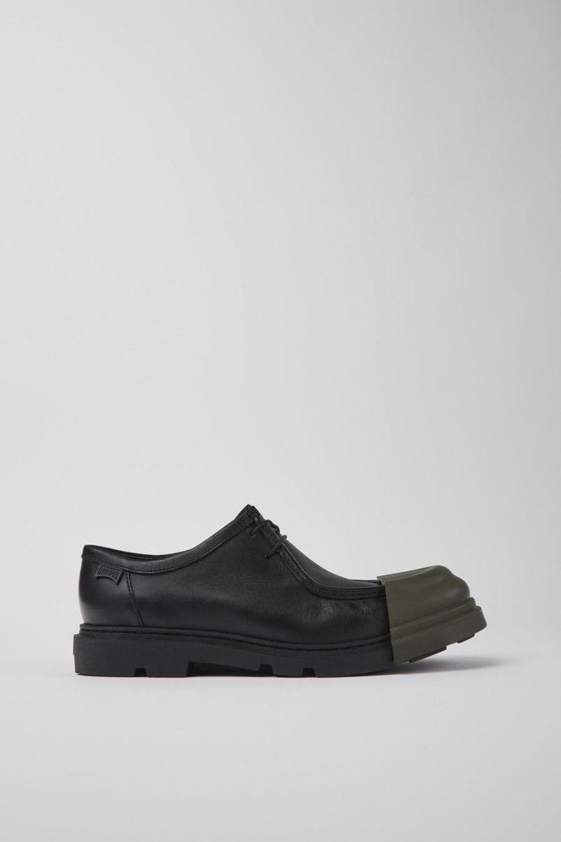 Slip On Camper Junction Responsibly Raised Cuero Hombre Negras | FHBYJ-9167