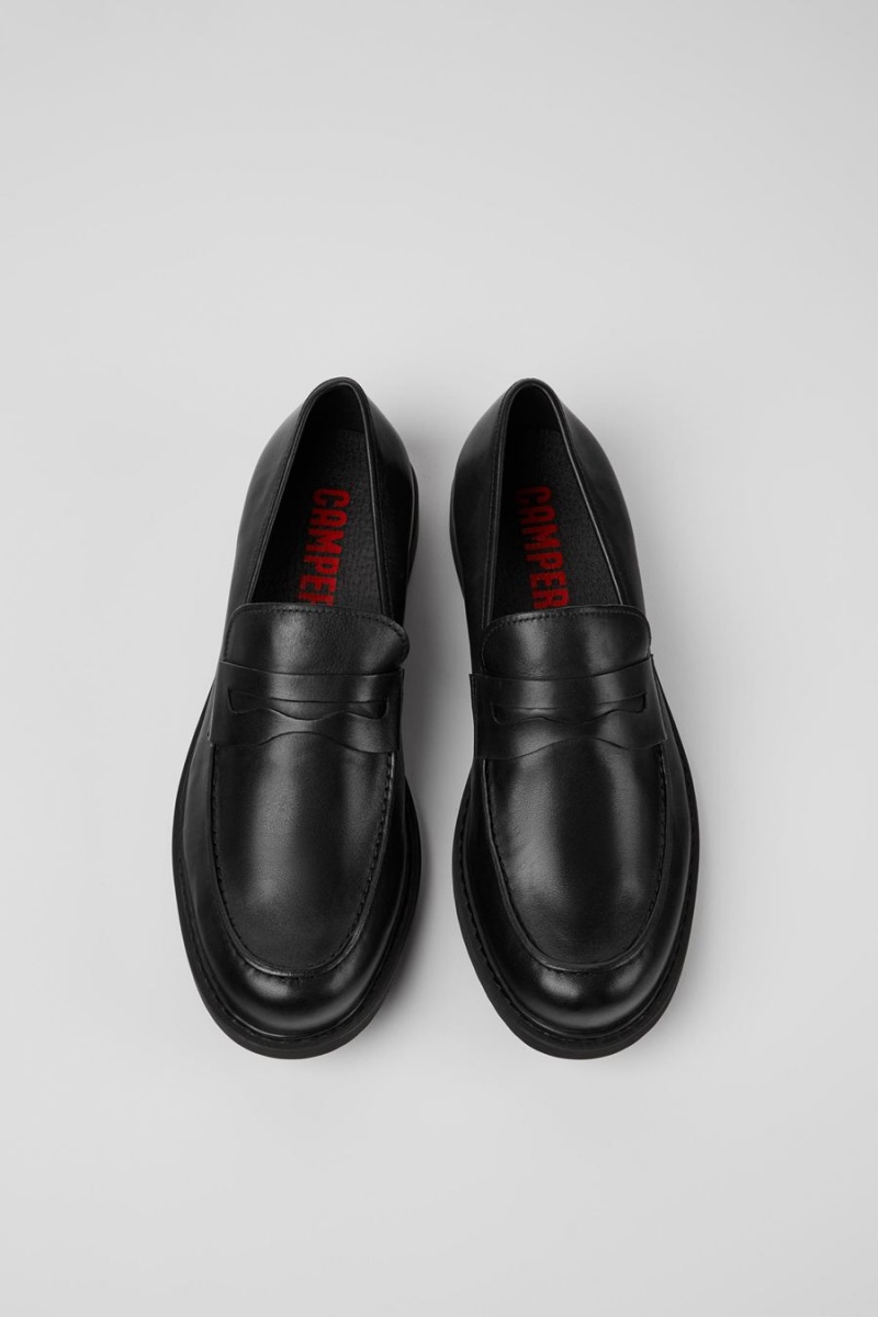 Slip On Camper Neuman Classic Moccasin Hombre Negras | PUOMQ-7859