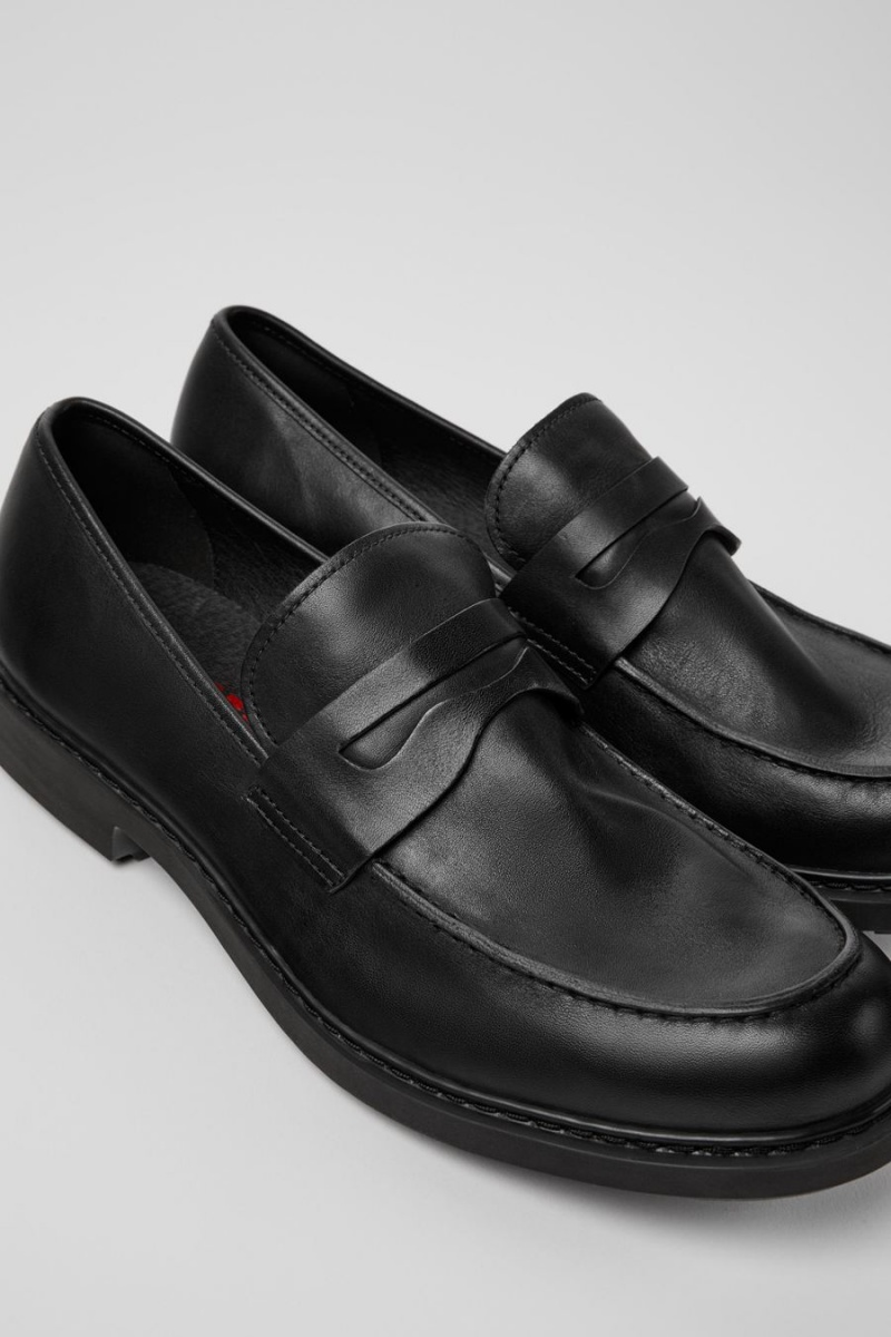 Slip On Camper Neuman Classic Moccasin Hombre Negras | PUOMQ-7859