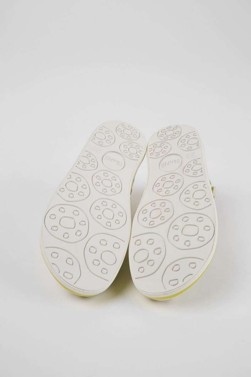 Slip On Camper Peu Rambla A Rayas Recycled Algodon Niño Verde | AEDBQ-4197