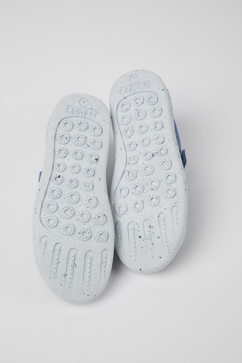 Slip On Camper Peu Touring Textil Niño Azules | XIKDT-0135
