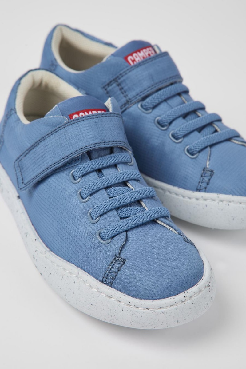Slip On Camper Peu Touring Textil Niño Azules | XIKDT-0135