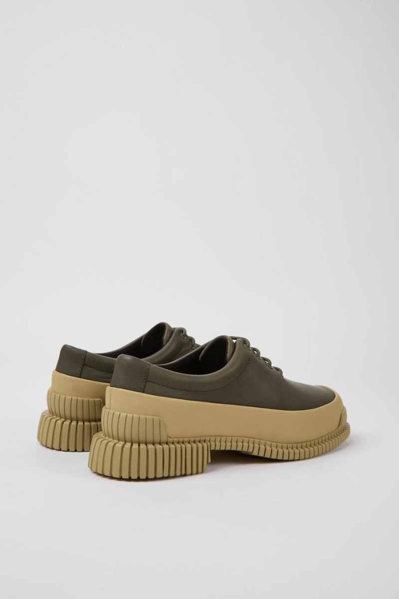 Slip On Camper Pix Cuero Mujer Verde | FYOWA-1592