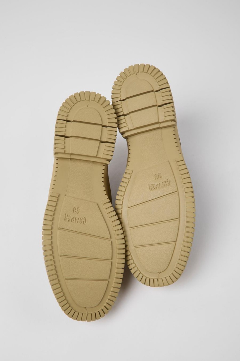 Slip On Camper Pix Cuero Mujer Verde | FYOWA-1592