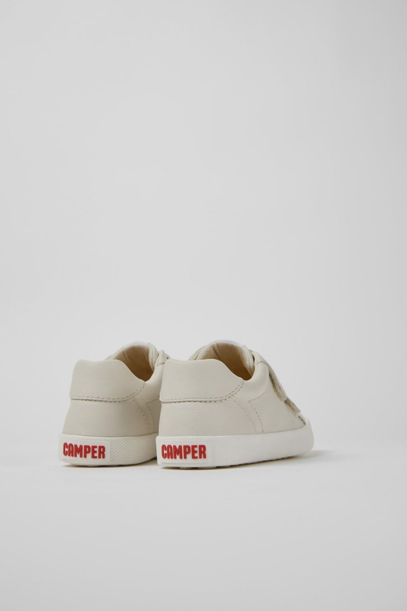 Slip On Camper Pursuit Cuero Niña Blancas | BMEFI-5761