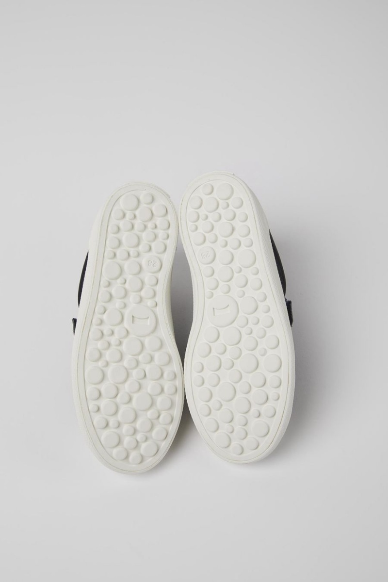 Slip On Camper Pursuit Cuero Niño Azules | UAWEL-8042