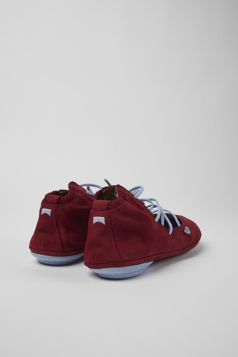 Slip On Camper Right Nubuck Mujer Burdeos | XEWGC-3091