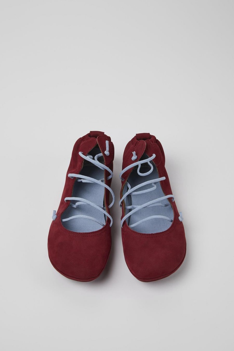 Slip On Camper Right Nubuck Mujer Burdeos | XEWGC-3091
