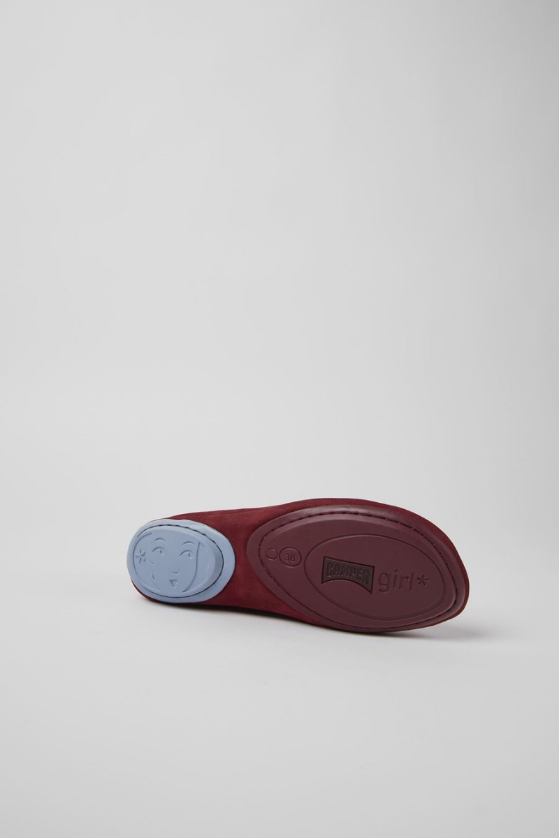 Slip On Camper Right Nubuck Mujer Burdeos | XEWGC-3091