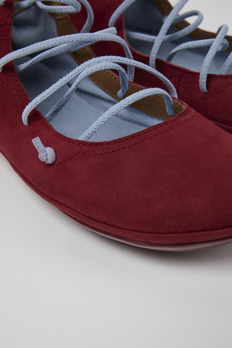 Slip On Camper Right Nubuck Mujer Burdeos | XEWGC-3091
