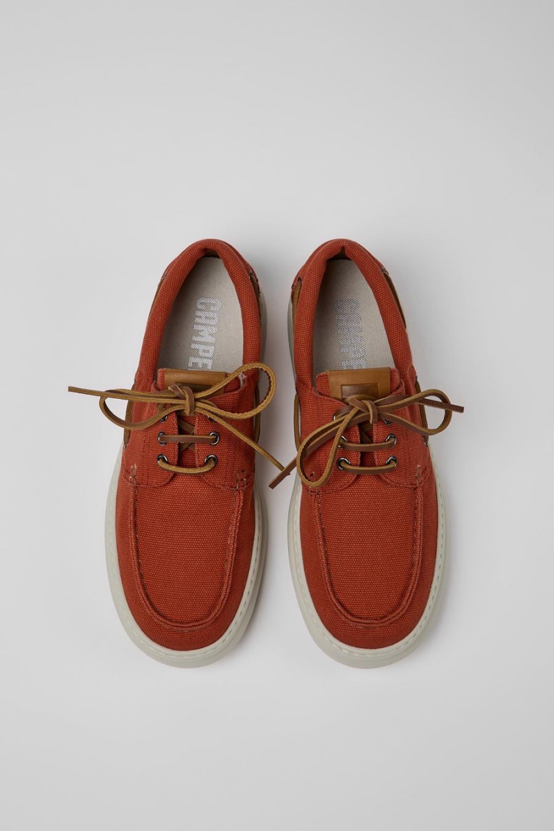 Slip On Camper Runner Recycled Algodon Hombre Rojas | UFVIW-6813