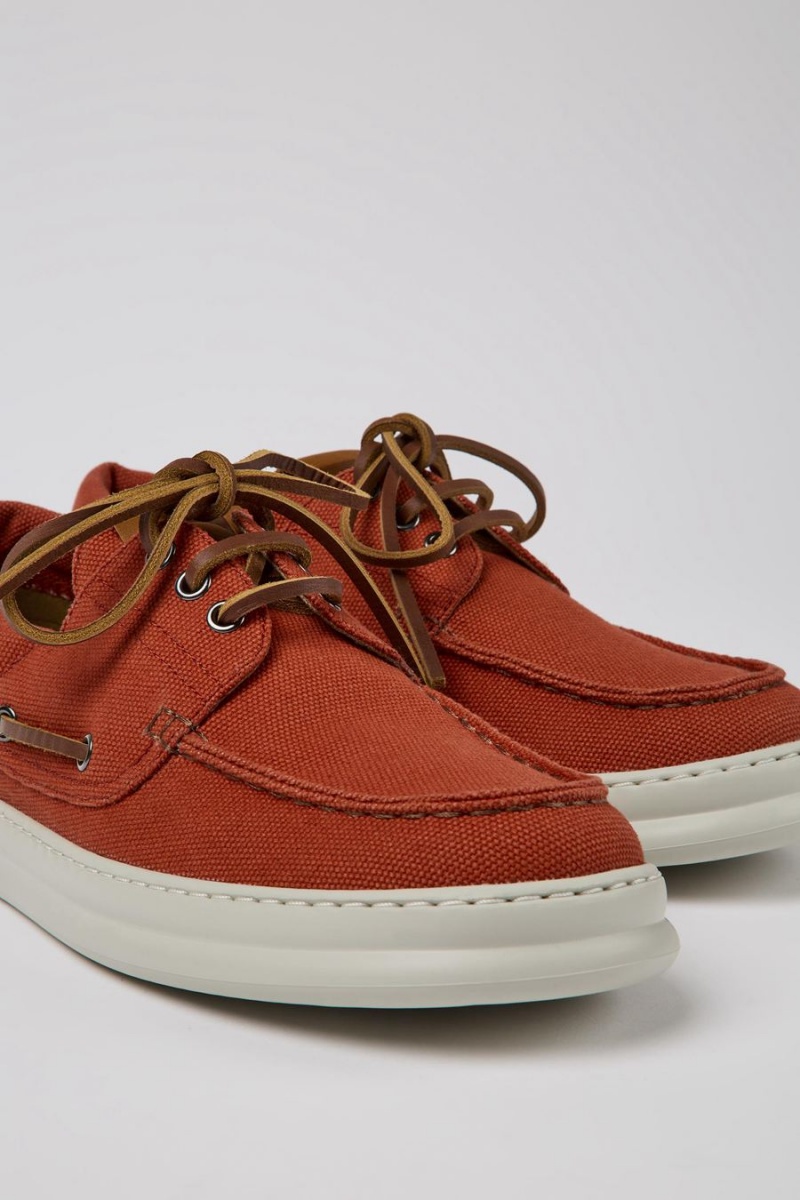 Slip On Camper Runner Recycled Algodon Hombre Rojas | UFVIW-6813