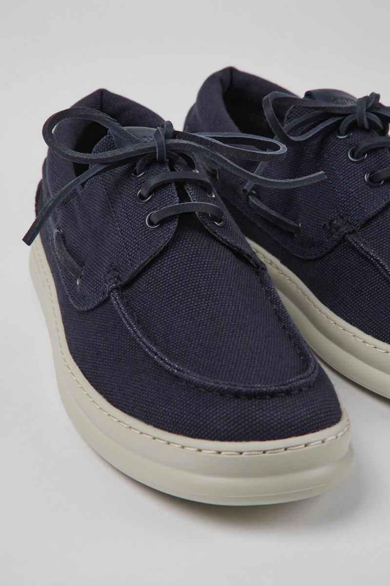 Slip On Camper Runner Textil Hombre Azules | KYAFW-8746