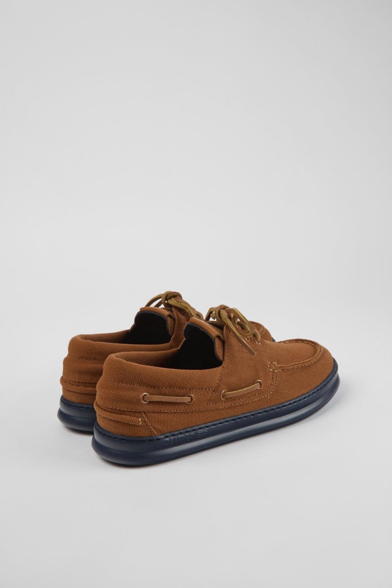 Slip On Camper Runner Textil Hombre Marrones | XCNIL-5976