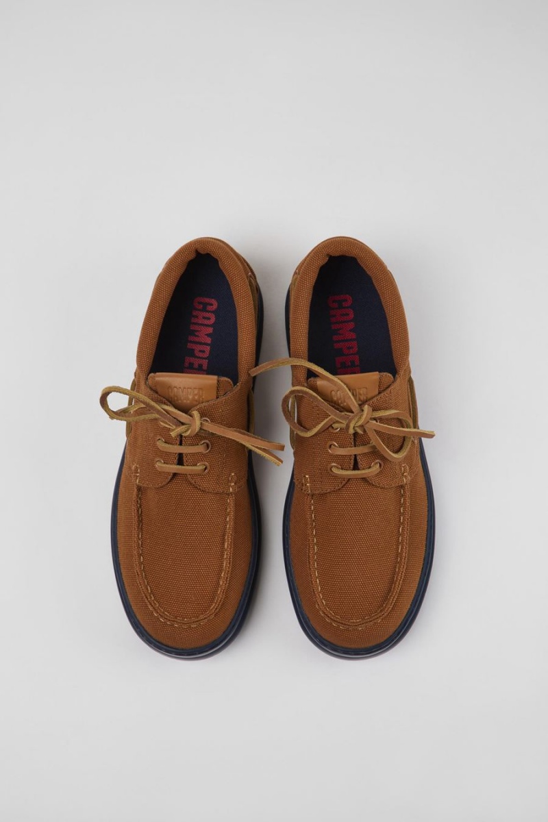 Slip On Camper Runner Textil Hombre Marrones | XCNIL-5976