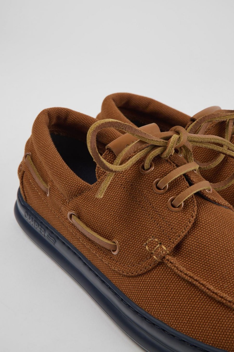 Slip On Camper Runner Textil Hombre Marrones | XCNIL-5976