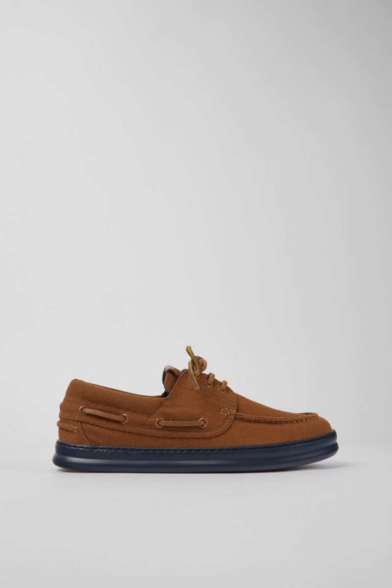 Slip On Camper Runner Textil Hombre Marrones | XCNIL-5976