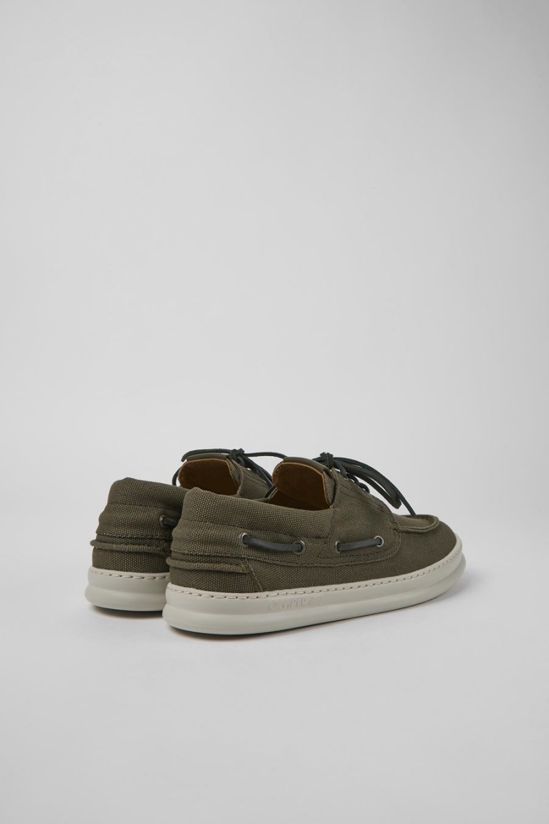 Slip On Camper Runner Textil Hombre Verde | WCZOI-1720