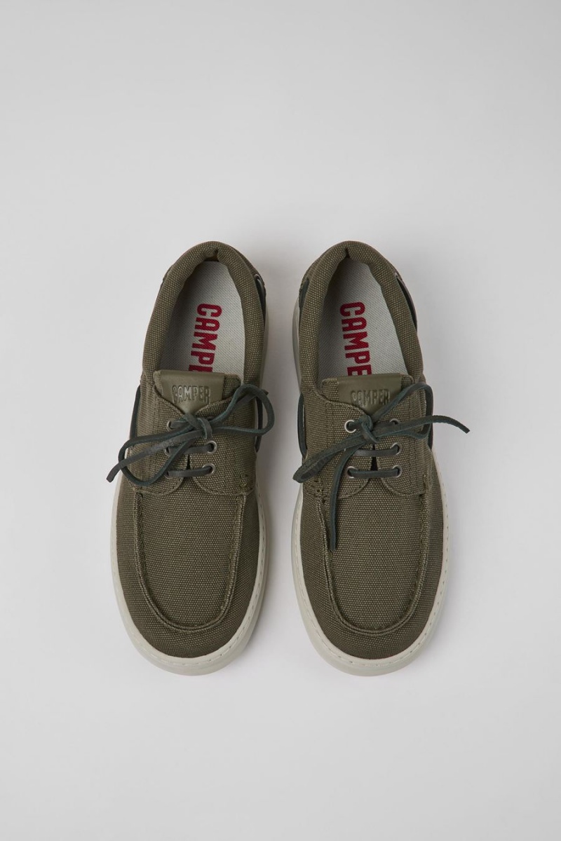 Slip On Camper Runner Textil Hombre Verde | WCZOI-1720