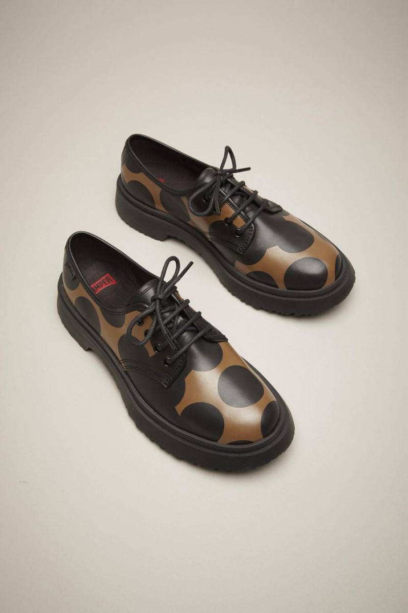 Slip On Camper Twins Cuero Hombre Negras | DYAOB-4692