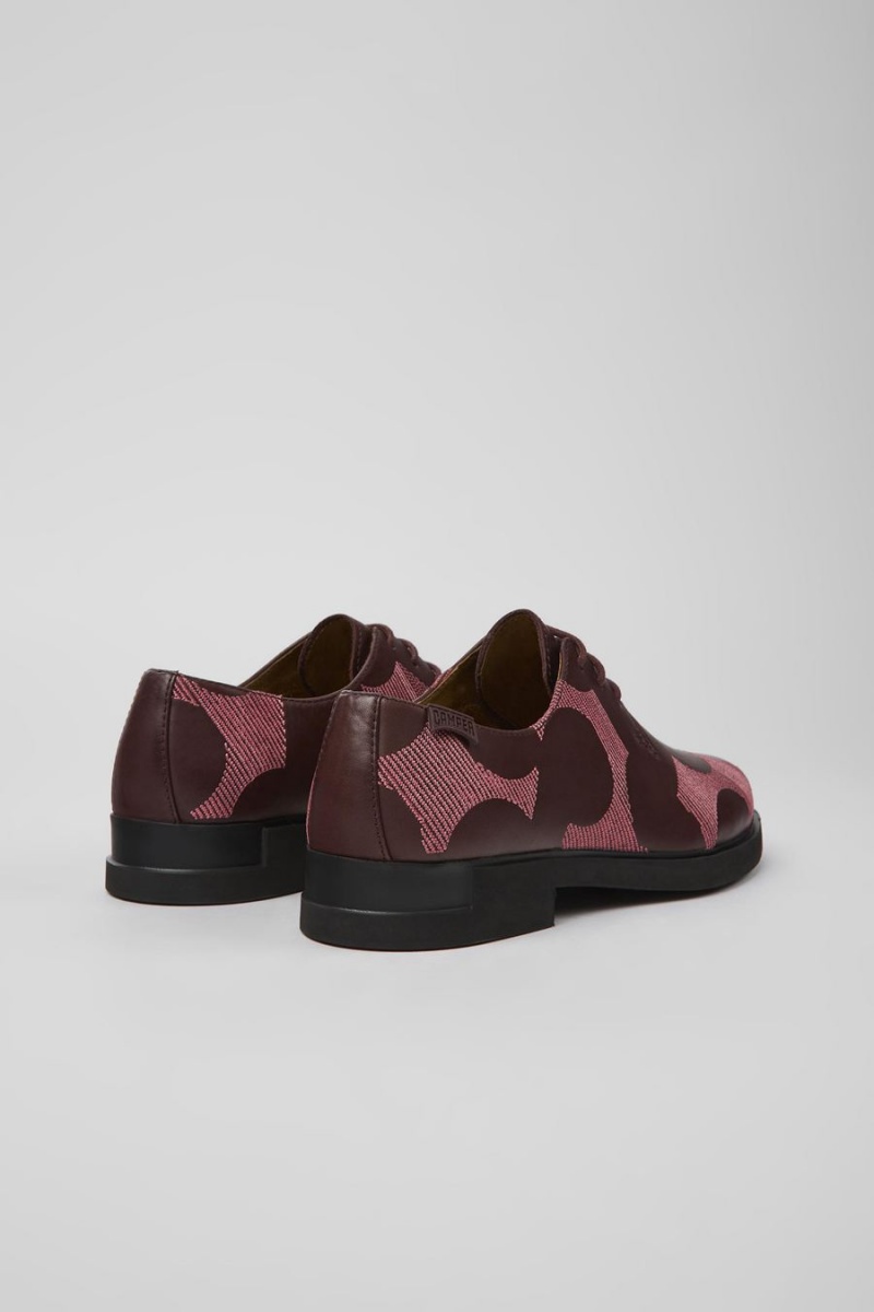 Slip On Camper Twins Cuero Mujer Marrones | QUAVB-0612