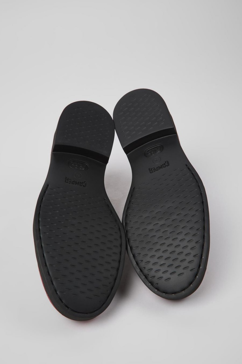 Slip On Camper Twins Cuero Mujer Marrones | QUAVB-0612