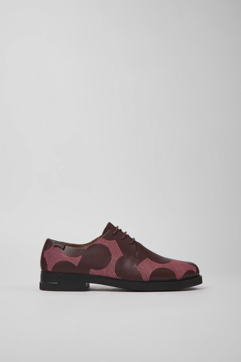 Slip On Camper Twins Cuero Mujer Marrones | QUAVB-0612