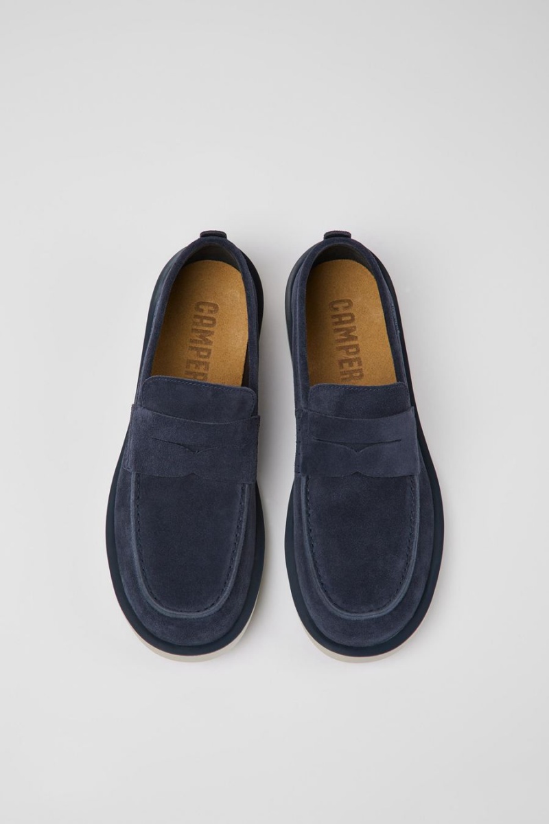 Slip On Camper Wagon Nubuck Hombre Azules | NRQIF-8436