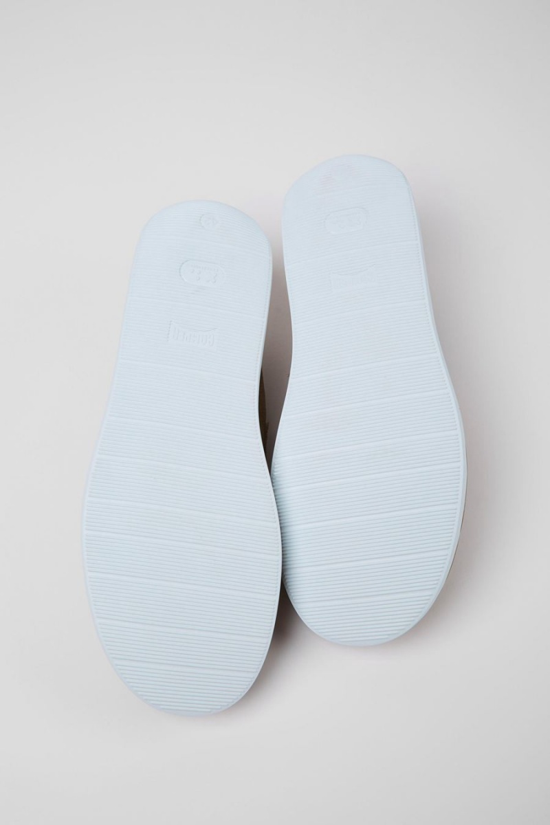 Slip On Camper Wagon Nubuck Hombre Beige | QZKSW-2149