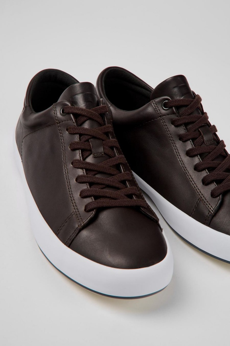 Zapatillas Camper Andratx Cuero Hombre Marrones | FGPXI-4328