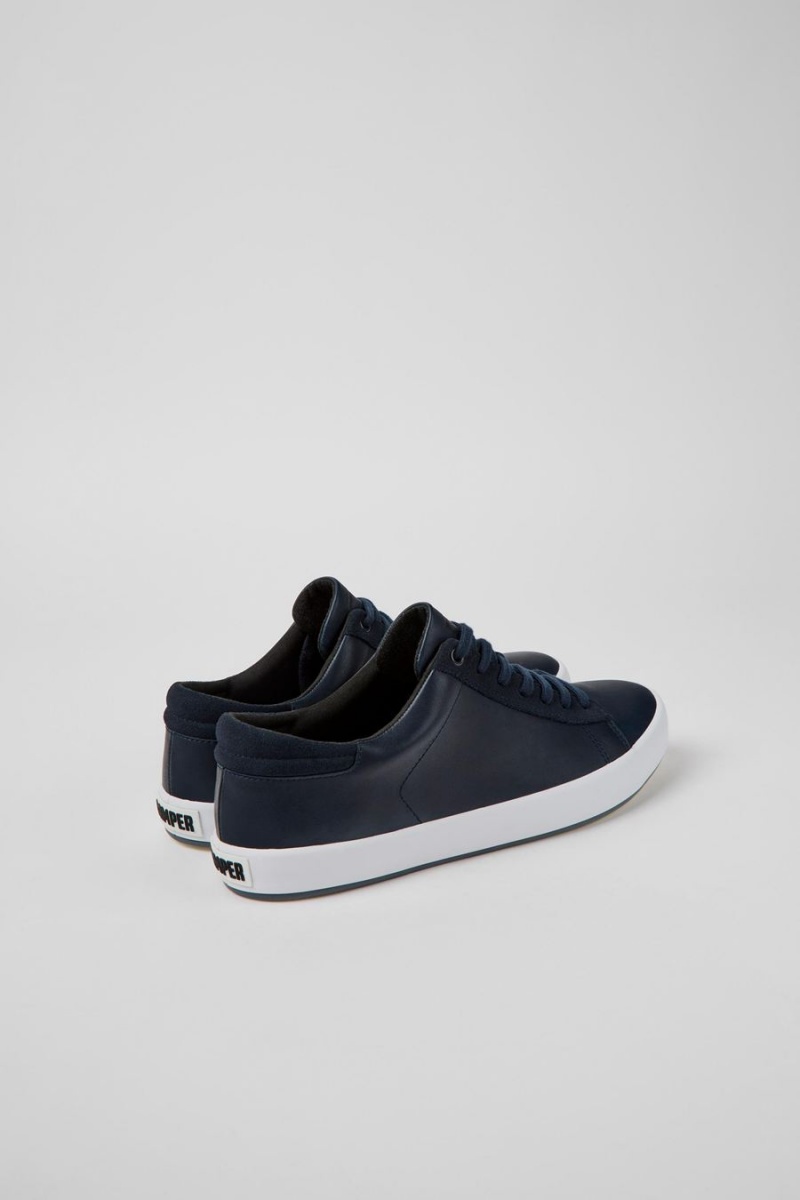 Zapatillas Camper Andratx Cuero Nubuck Hombre Azules | IPQEM-0927