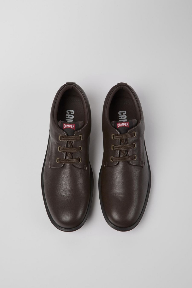 Zapatillas Camper Atom Trabajo Blucher Hombre Marrones | SPRCB-6073