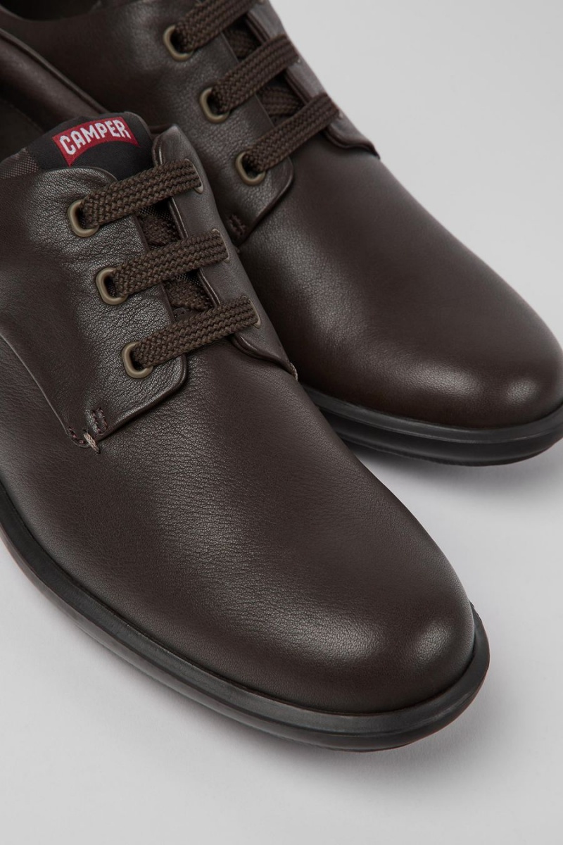 Zapatillas Camper Atom Trabajo Blucher Hombre Marrones | SPRCB-6073