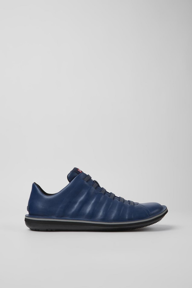 Zapatillas Camper Beetle Cuero Hombre Azules | JQEUD-2513