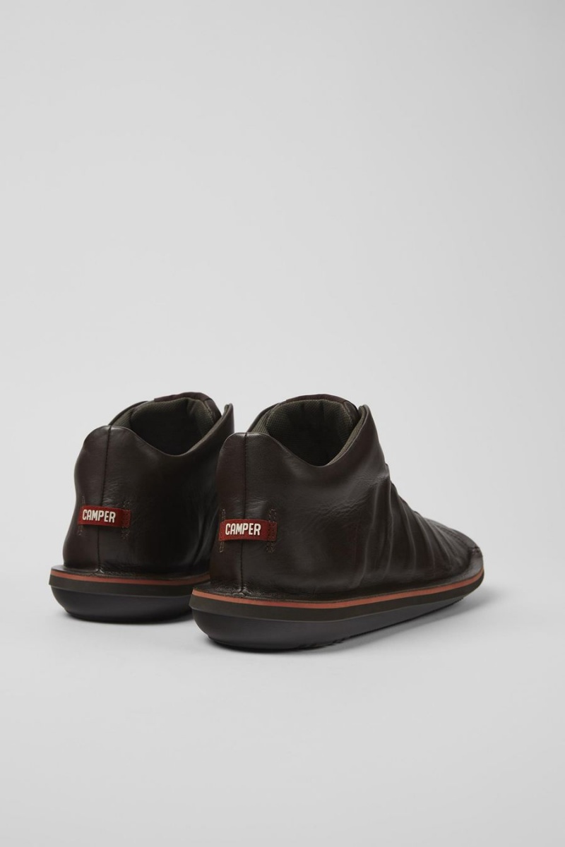 Zapatillas Camper Beetle Cuero Hombre Marrones | CSQEZ-2154
