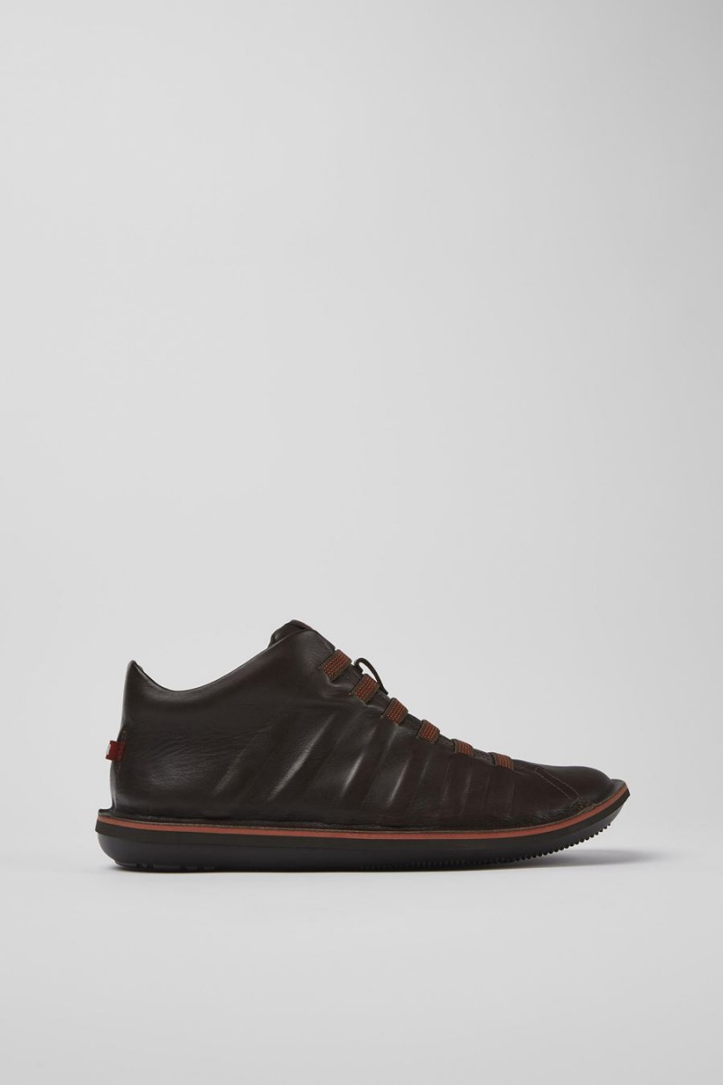 Zapatillas Camper Beetle Cuero Hombre Marrones | CSQEZ-2154