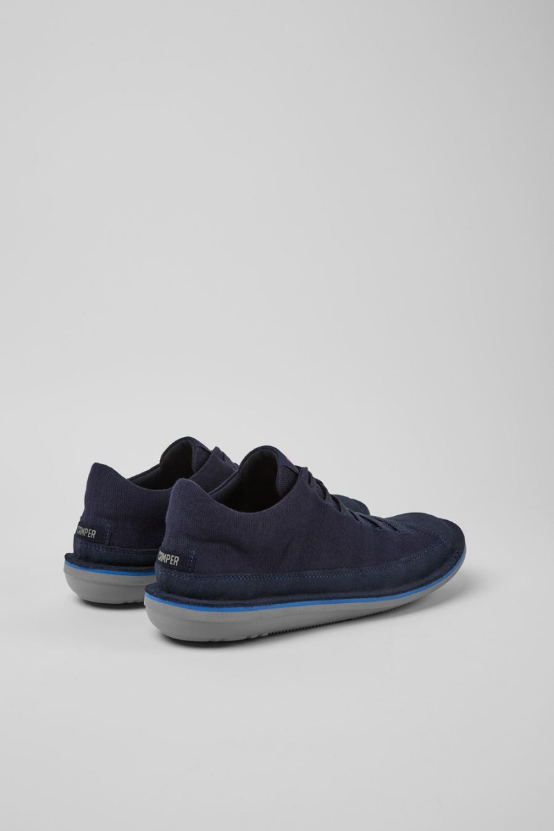Zapatillas Camper Beetle Nubuck Hombre Azules | TFUXZ-4605