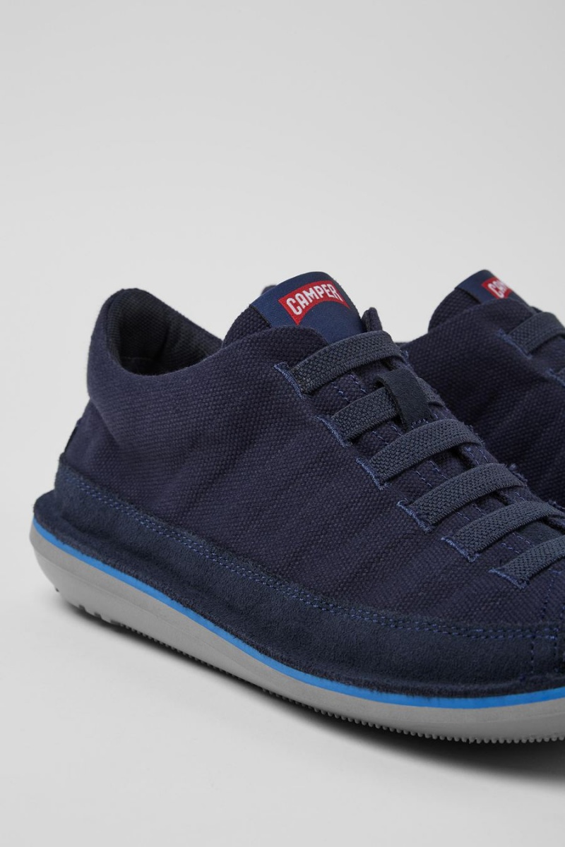 Zapatillas Camper Beetle Nubuck Hombre Azules | TFUXZ-4605