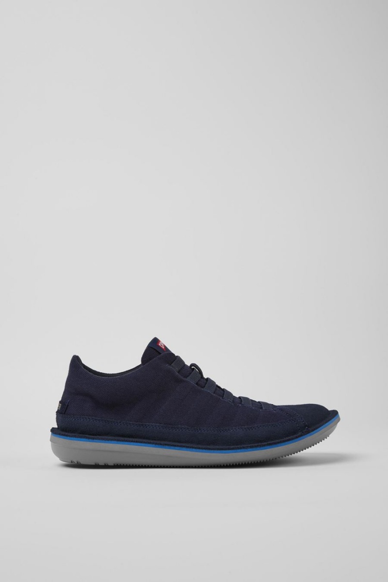 Zapatillas Camper Beetle Nubuck Hombre Azules | TFUXZ-4605